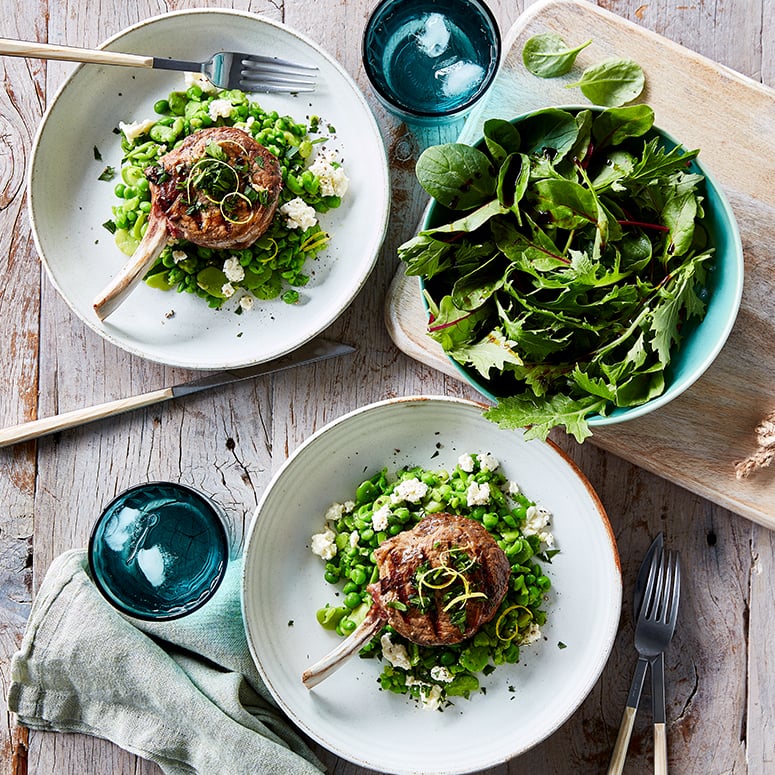 Veal Cutlets with pea mash | Australian Veal