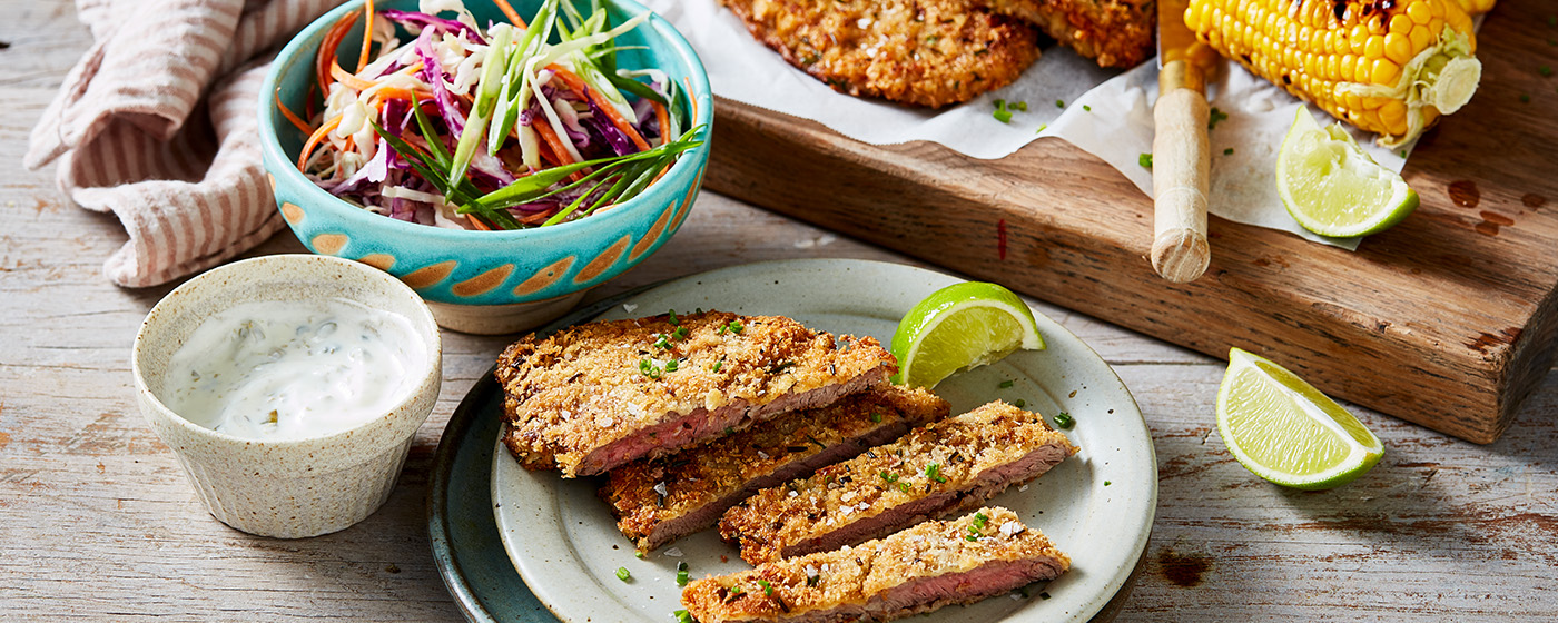 Parmesan and Lime Veal Schnitzels | Australian Veal