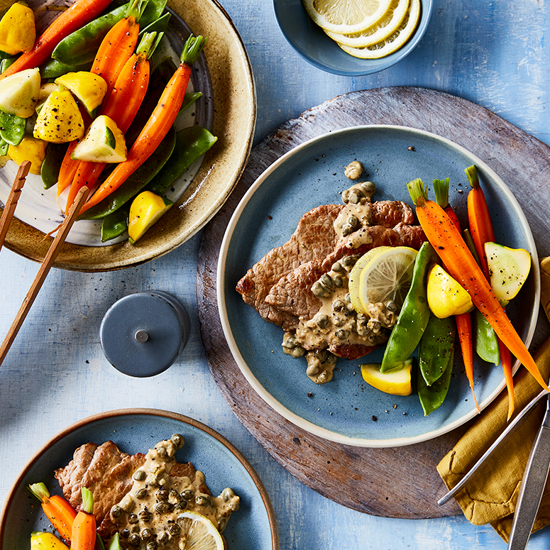 Veal with lemon caper sauce | Australian Veal