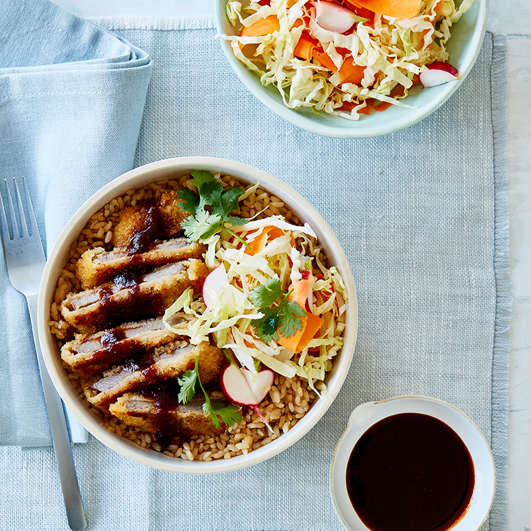 Veal tonkatsu with pickled vegetables | Australian Veal